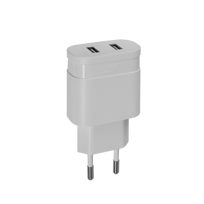 RIVACASE PS4122 W00 wall charger white 2,4A/ 2USB, 12/96